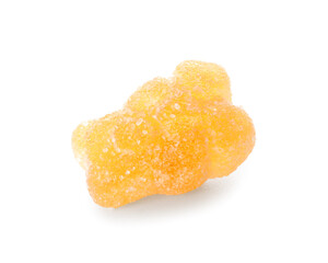 Sweet jelly bear on white background