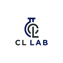 CL LAB logo design for company symbol and brand