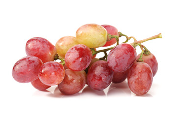 red grape on white background 