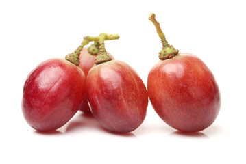 red grape on white background 