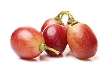 red grape on white background 