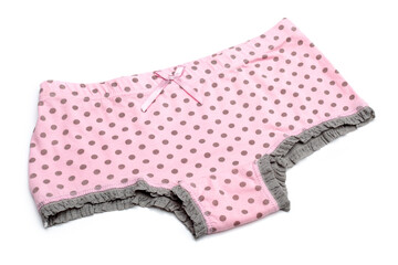 Women panties on white background