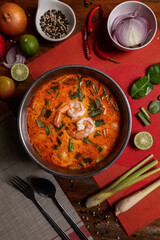 Tom Yum Kung Thai food shrimp
