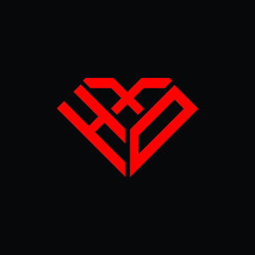 HXD letter logo creative design. HXD unique design