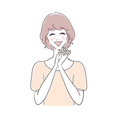 笑顔の可愛い女性