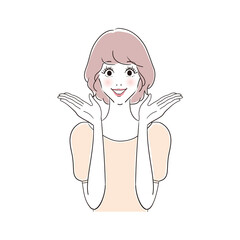 笑顔の可愛い女性