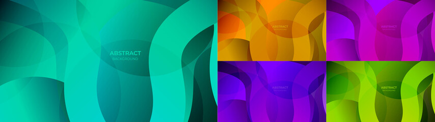 Background abstract colorful gradient blue, orange, pink, purple and green color. Vector illustration