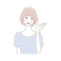 笑顔の可愛い女性