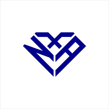 NXA letter logo creative design. NXA unique design