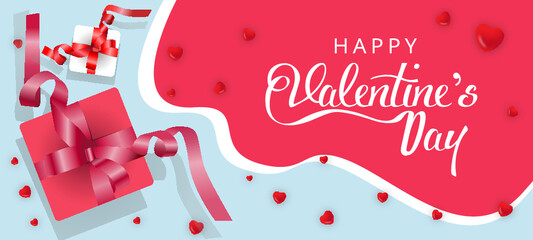 Happy Valentine's Day vector image illustration.