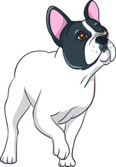 french bulldog vector ilustration