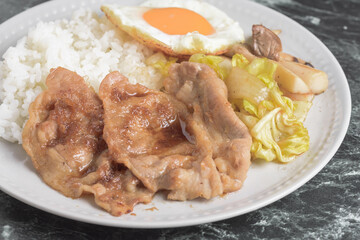 豚の生姜焼きランチ