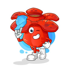 Rafflesia arnoldii young boy character cartoon