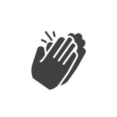 Clapping hands vector icon