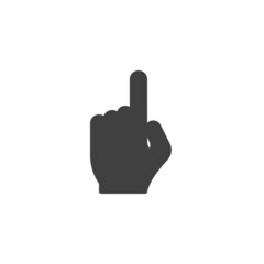 Index finger gesture vector icon
