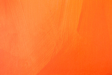 Abstract orange wall texture background, artistic orange paint on wall, blank wall background
