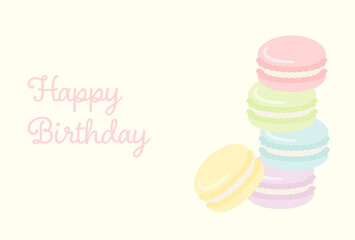 vector background with French macarons for banners, cards, flyers, social media wallpapers, etc.