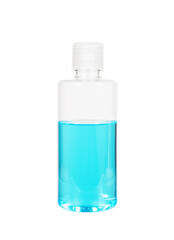 Bottle with Colorful Liquid, On White Background. With Clipping Path.