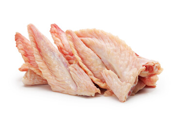 raw chicken wings isolated