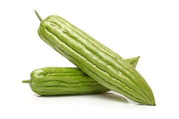 Bitter melon , Bitter gourd on white background