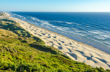 Rocks and ocean view at Rock Creek Park in the U.S. state of Oregon.