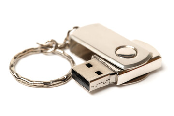 usb flash drive isolated on white