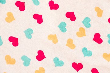 Heart symbol on the white background