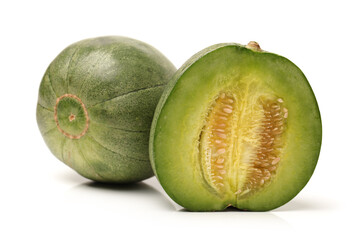 muskmelon on a white background