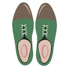 Leather shoes vector illustration