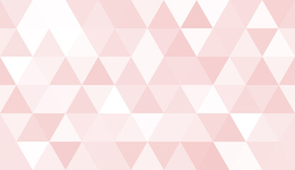 Abstract seamless pattern of geometric shapes. Mosaic background of big triangles. Evenly spaced triangles in different shades of red. Vector illustration