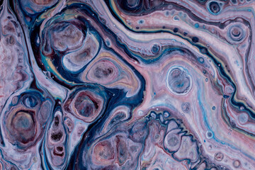 Abstract fluid art background, pattern with space, spots, bewitching waves, streaks.