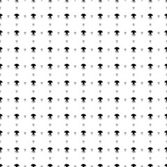 Square seamless background pattern from geometric shapes are different sizes and opacity. The pattern is evenly filled with black jellyfish symbols. Vector illustration on white background