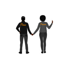 Best friends Family clipart Parents Kids figures selfie teen