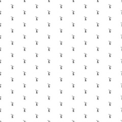 Square seamless background pattern from geometric shapes. The pattern is evenly filled with black freestyle skiing symbols. Vector illustration on white background