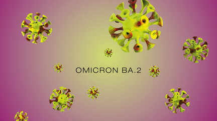 omicron BA.2 mutation 3D