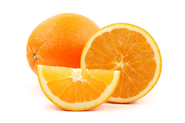 orange fruit  isolated on white