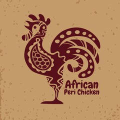 Peri Chicken Mascot Set Logo Design 2