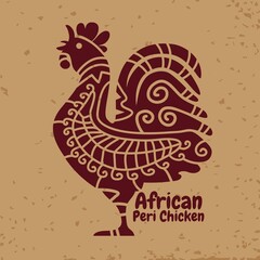 Peri Chicken Mascot Set Logo Design 4