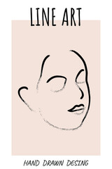 continuous line logo woman modern cosmetic beauty fashion vector illustration one line