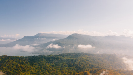 Obraz premium mountains in the fog
