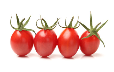 cherry tomatoes on white background 