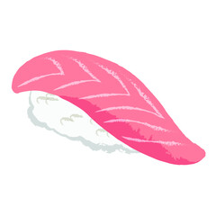 Fototapeta premium Nigiri sushi vector illustration