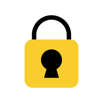 Padlock icon. Security and safety. Vector.