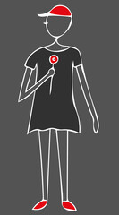 Child holding flower