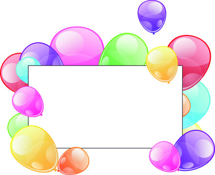 Party Balloon Vector illustration. balloons clip art or image.