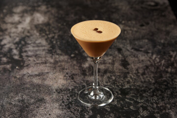 Espresso martini on table