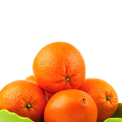 oranges fruit isolated on white background