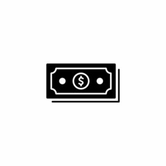 Dollar Money Icon Vector for Web or Mobile App