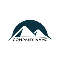 Mountain icon Logo icon nature and business 
