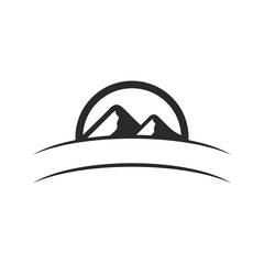 Fototapeta na wymiar Mountain icon Logo icon nature and business 